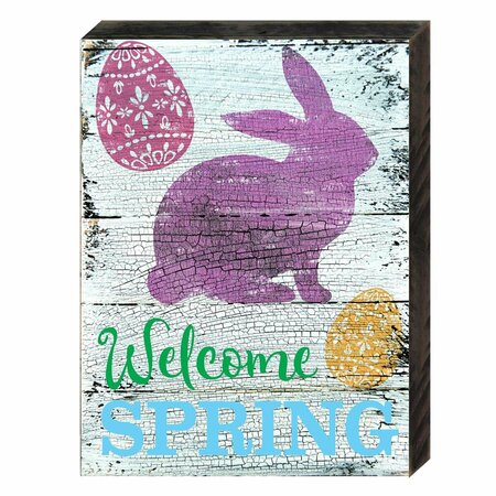 CLEAN CHOICE Welcome Spring Art on Board Wall Decor CL3499518